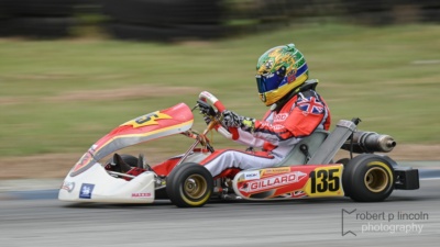 Kart 135 at the Junior Rookies Junior ROK Cup 2025 Round 3