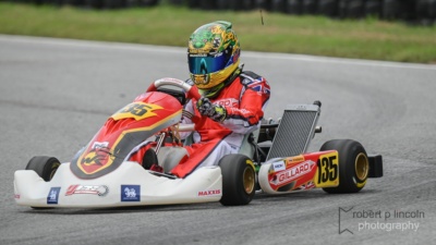 Kart 135 at the Junior Rookies Junior ROK Cup 2025 Round 3