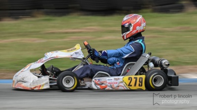 Kart 279 at the Seniors ROK Cup 2025 Round 3