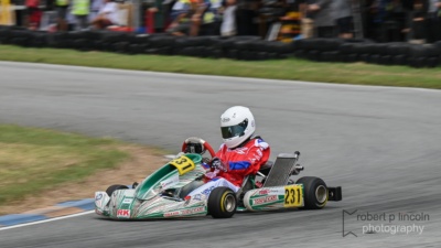 Kart 231 at the Seniors ROK Cup 2025 Round 3
