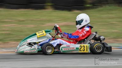 Kart 231 at the Seniors ROK Cup 2025 Round 3
