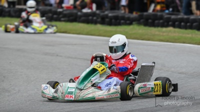 Kart 231 at the Seniors ROK Cup 2025 Round 3