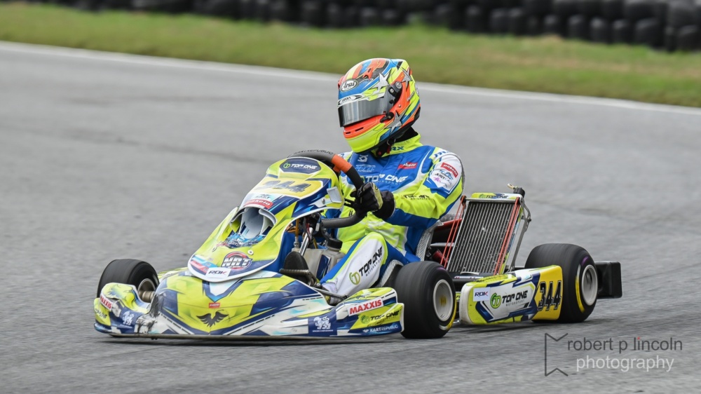 Kart 344 at the Seniors ROK Cup 2025 Round 3