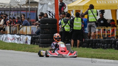 Kart 235 at the Seniors ROK Cup 2025 Round 3